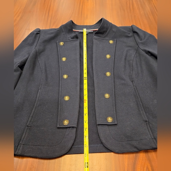 Tommy Hilfiger Women's Navy Military Band Jacket with Gold Buttons XL - Picture 12 of 15